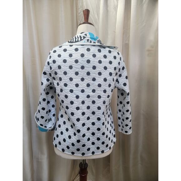 Patty Kim 100% Cotton Quilted Reversible Jacket Size Medium. NWT - Picture 6 of 8